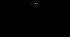 Desktop Screenshot of despagne.fr
